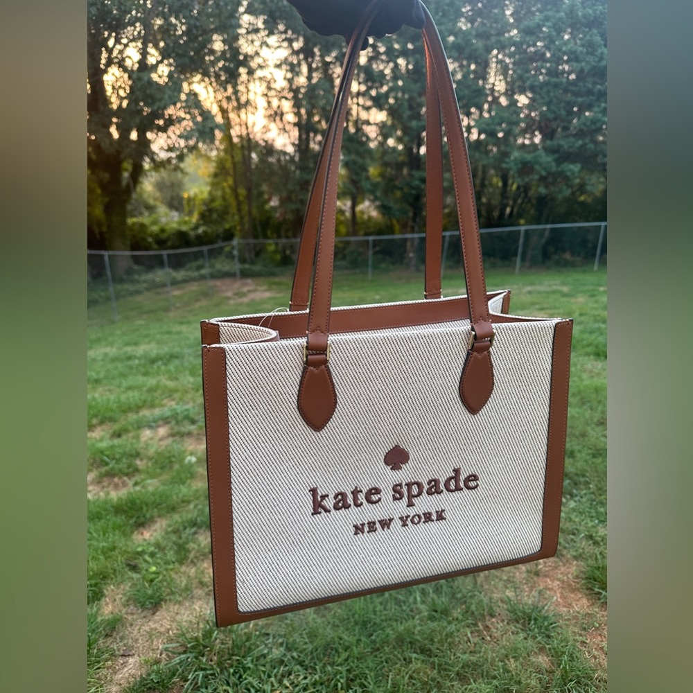 Kate Spade NWT Large Ellie Tote in Warm Gingerbread  R$429
